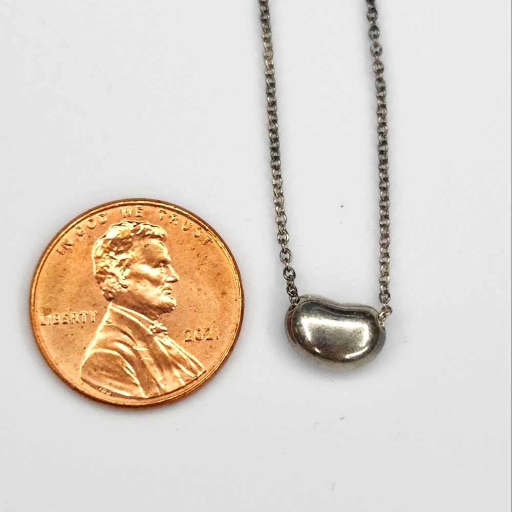 Elsa Peretti Bean Design Pendant Necklace from Tiffany & Co. Sterling Silver